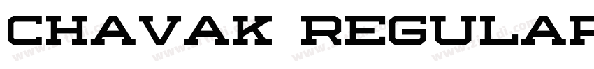Chavak Regular字体转换